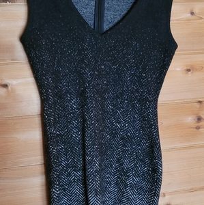 DSQUARED2 wool herringbone color fade dress